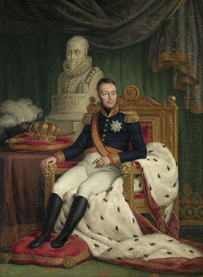 Portrait of William I, King of the Netherlands, Mattheus Ignatius van Bree
